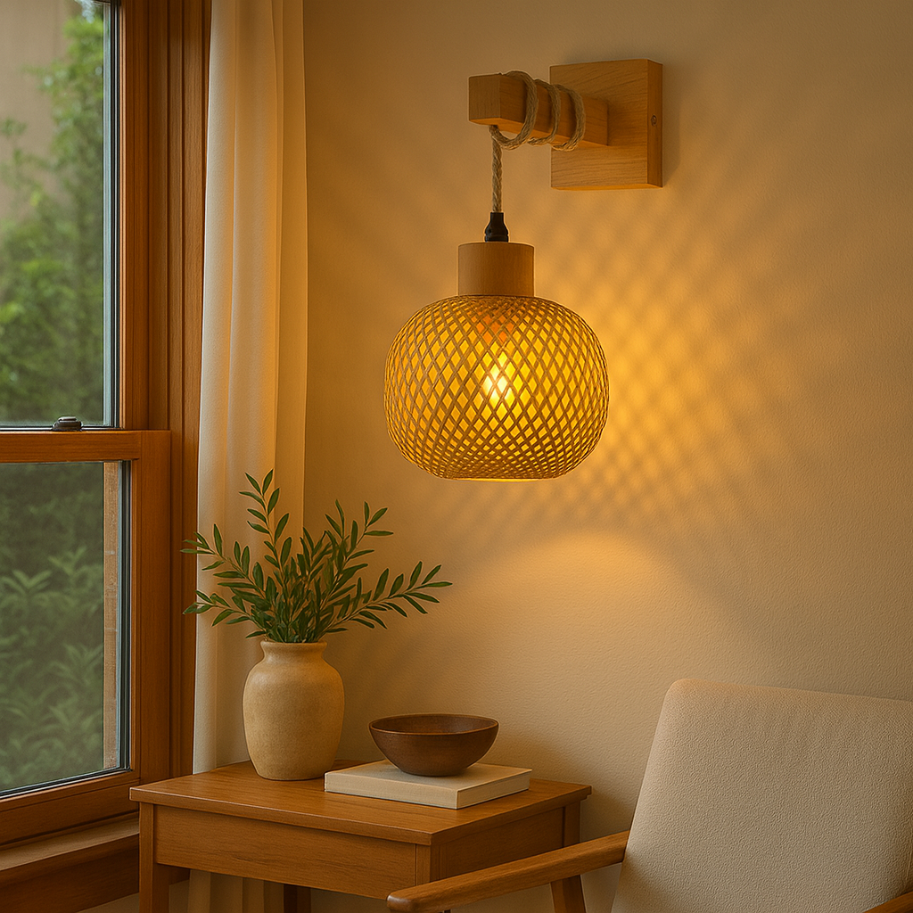 BambooGlow - מנורת הקיר